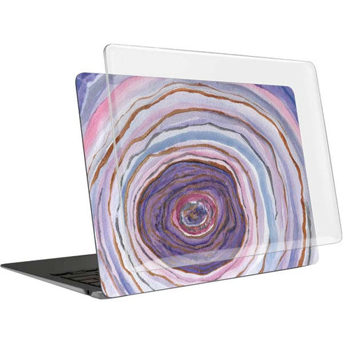 Lilac Watercolor Geode MacBook Air 15in (2023-2025) Case plus Skin