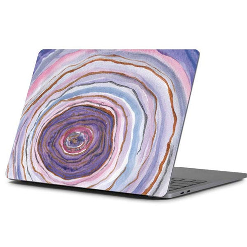Lilac Watercolor Geode Apple MacBook Pro 13-inch Skin