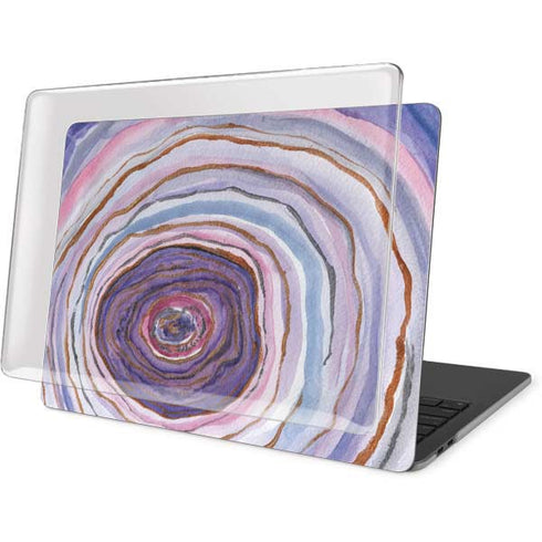 Lilac Watercolor Geode MacBook Pro 16in (2019-20) Case plus Skin