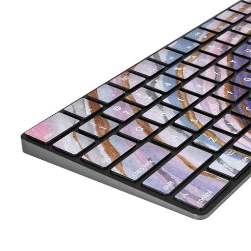 Lilac Watercolor Geode Magic Keyboard with Numeric Keypad Skin