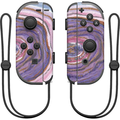 Lilac Watercolor Geode Nintendo Joy-Con (L/R) Controller Skin