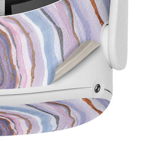 Lilac Watercolor Geode Oculus Quest 2 Skin