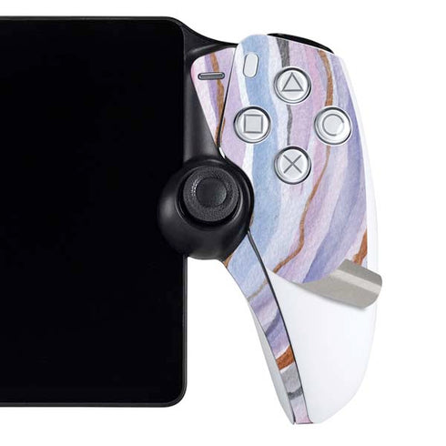 Lilac Watercolor Geode PlayStation Portal Remote Player Skin