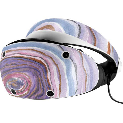 Lilac Watercolor Geode PlayStation VR2 Skin