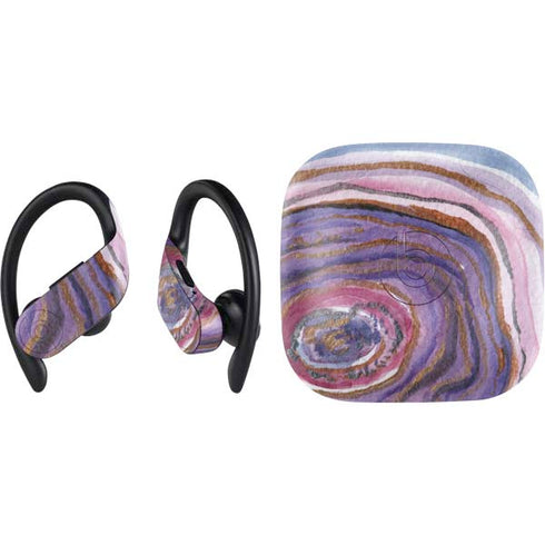 Lilac Watercolor Geode PowerBeats Pro Skin