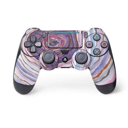 Lilac Watercolor Geode PS4 Pro/Slim Controller Skin