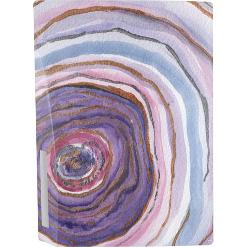 Lilac Watercolor Geode PS5 Console Skin