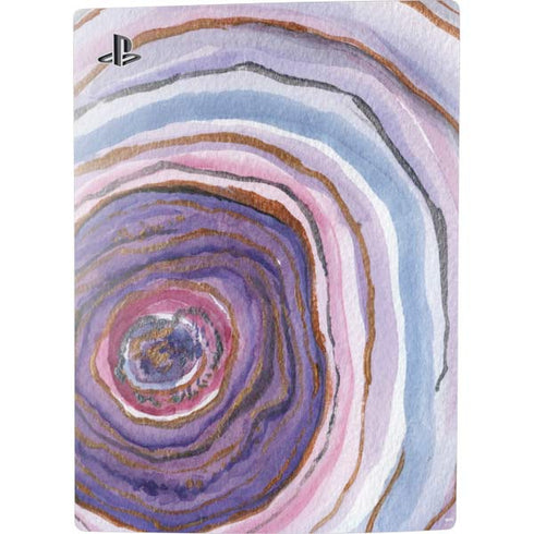 Lilac Watercolor Geode PS5 Digital Edition Bundle Skin