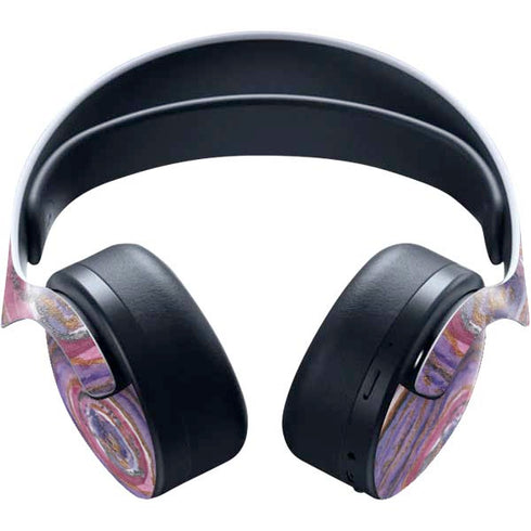 Lilac Watercolor Geode PULSE 3D Wireless Headset for PS5 Skin