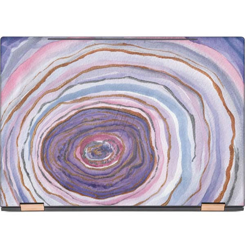 Lilac Watercolor Geode HP Spectre Skin