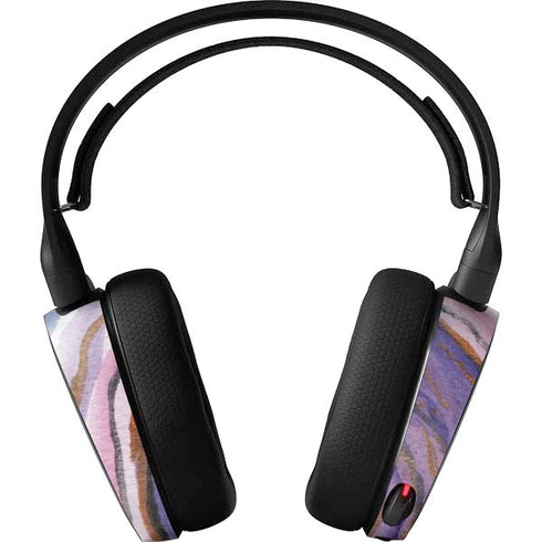 Lilac Watercolor Geode SteelSeries Arctis 5 Skin