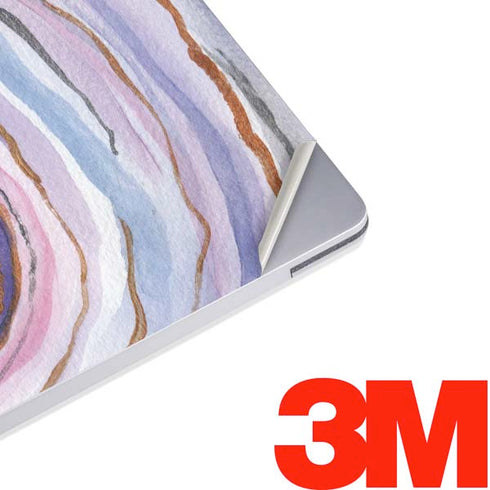 Lilac Watercolor Geode Surface Laptop 3 13.5in Skin