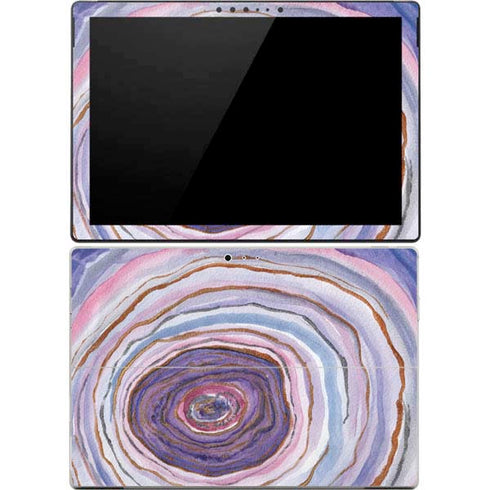 Lilac Watercolor Geode Surface Pro 4 Skin