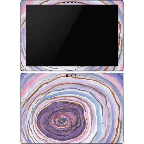 Lilac Watercolor Geode Surface Pro 6 Skin