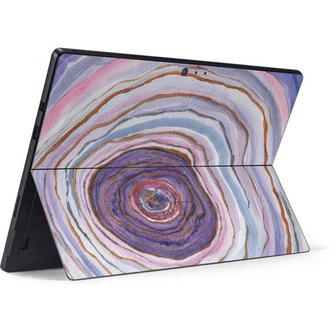 Lilac Watercolor Geode Surface Pro 6 Skin