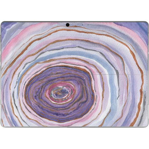 Lilac Watercolor Geode Surface Pro 9 Skin