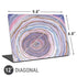Lilac Watercolor Geode Universal Laptop 12in (9.8 x 6.8in) Skin