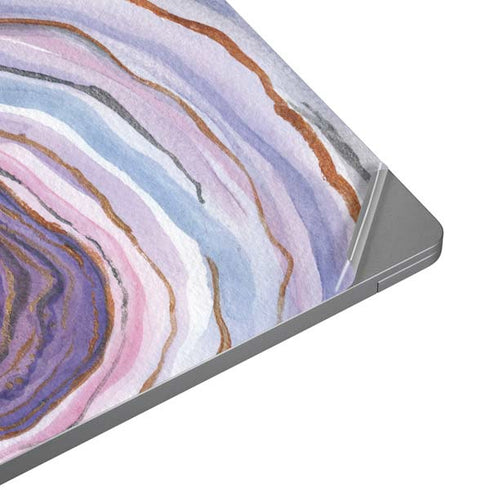 Lilac Watercolor Geode Universal Laptop 16in (13 x 9.4in) Skin