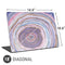Lilac Watercolor Geode Universal Laptop 18in (14.6 x 10.6in) Skin