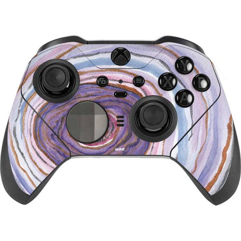 Lilac Watercolor Geode Xbox Elite Wireless Controller Series 2 Skin