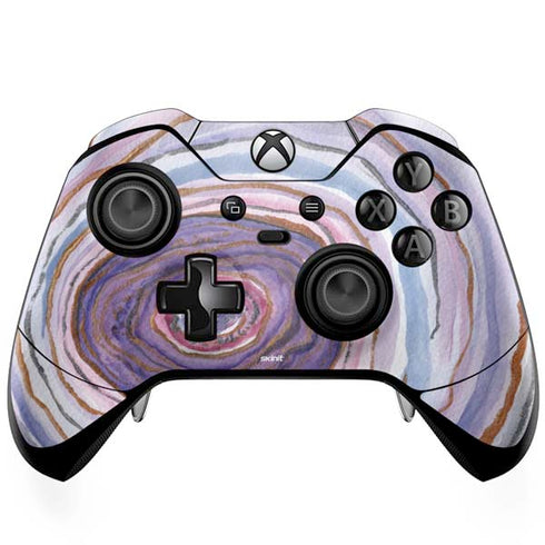 Lilac Watercolor Geode Xbox One Elite Controller Skin