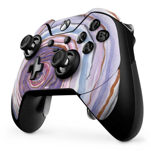 Lilac Watercolor Geode Xbox One Elite Controller Skin