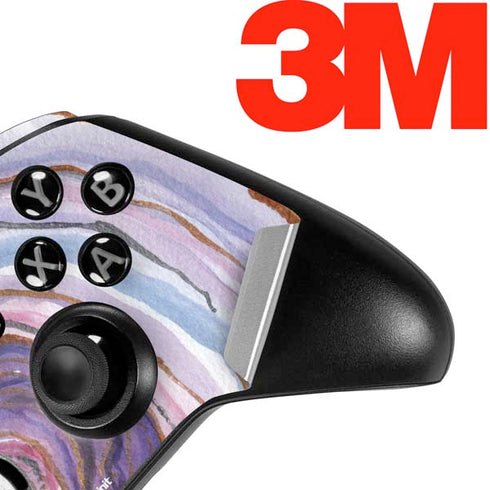 Lilac Watercolor Geode Xbox One Elite Controller Skin
