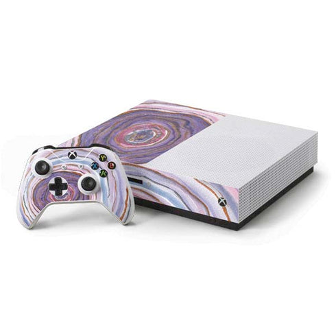 Lilac Watercolor Geode Xbox One Skins