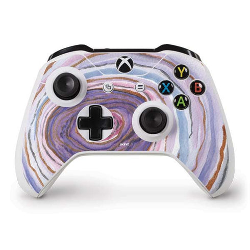 Lilac Watercolor Geode Xbox One S Controller Skin