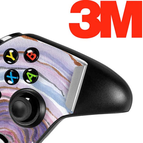 Lilac Watercolor Geode Xbox One X Controller Skin