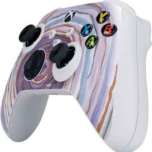 Lilac Watercolor Geode Xbox Series S Controller Skin
