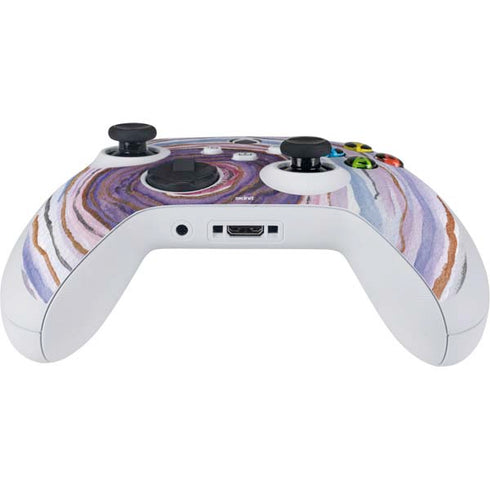 Lilac Watercolor Geode Xbox Series S Controller Skin