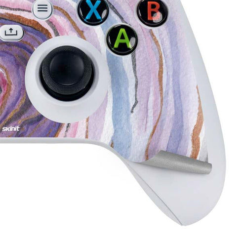 Lilac Watercolor Geode Xbox Series S Controller Skin