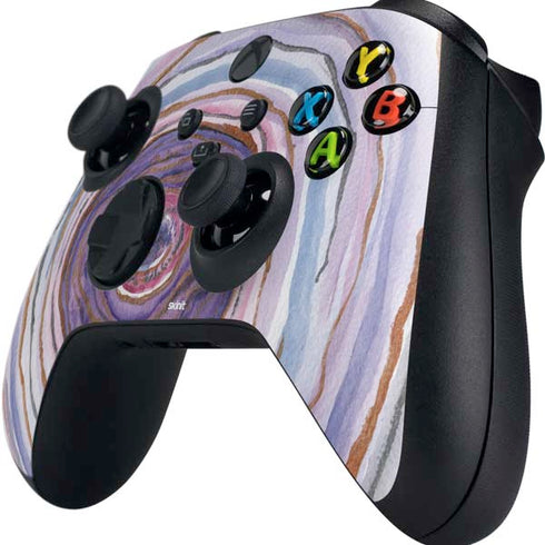 Lilac Watercolor Geode Xbox Series X Controller Skin