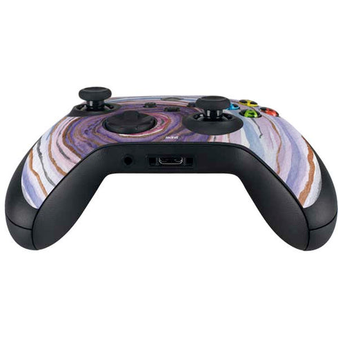 Lilac Watercolor Geode Xbox Series X Controller Skin