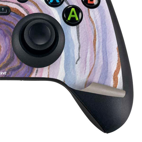 Lilac Watercolor Geode Xbox Series X Controller Skin
