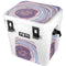 Lilac Watercolor Geode YETI Roadie 24 Hard Cooler Skin
