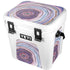 Lilac Watercolor Geode YETI Roadie 24 Hard Cooler Skin