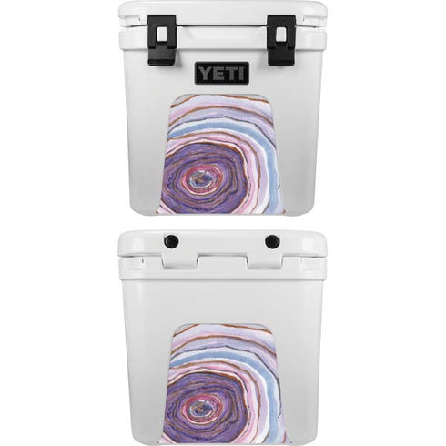 Lilac Watercolor Geode YETI Roadie 24 Hard Cooler Skin