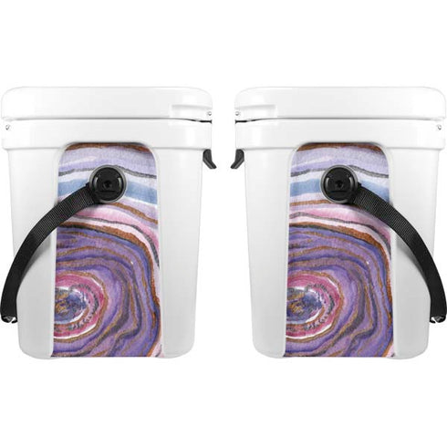 Lilac Watercolor Geode YETI Roadie 24 Hard Cooler Skin