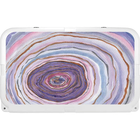 Lilac Watercolor Geode YETI Tundra 45 Hard Cooler Skin