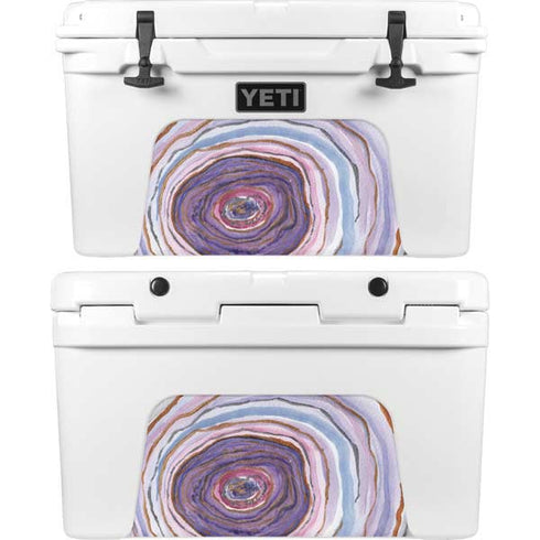 Lilac Watercolor Geode YETI Tundra 45 Hard Cooler Skin