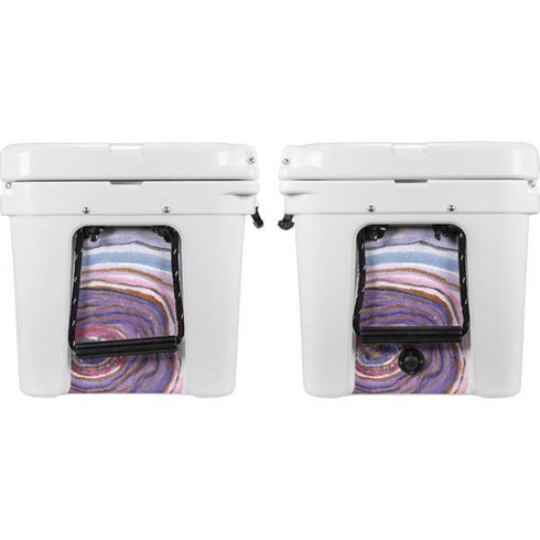 Lilac Watercolor Geode YETI Tundra 45 Hard Cooler Skin