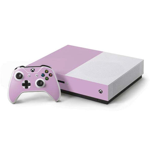 Lilac Solid Xbox One S Console and Controller Bundle Skin