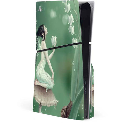 Lily of the Valley by Rachel Anderson PS5 Slim Disk Console Skin