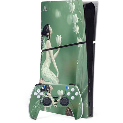 Lily of the Valley by Rachel Anderson PS5 Slim Digital Edition Bundle Skin