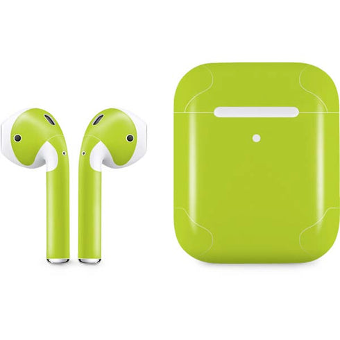 Lime Solid Apple AirPods 2 Skin