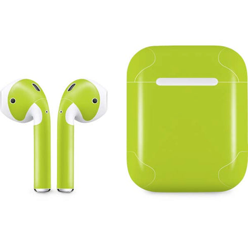 Lime Solid Apple AirPods Skin