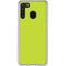 Lime Solid Galaxy A21 Clear Case