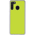 Lime Solid Galaxy A21 Clear Case